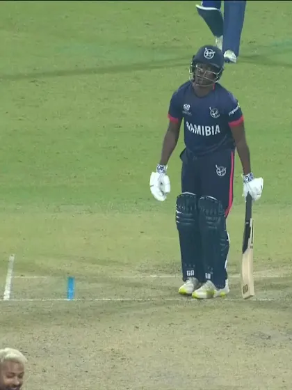 Ben Shikongo - Wicket - India vs Namibia