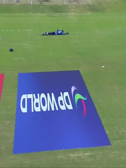 Abhigyan Kundu with a Four vs. England