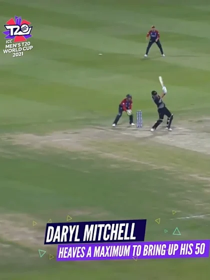 Logo of Nissan POTD: Daryl Mitchell brings up his fifty in style with a six
