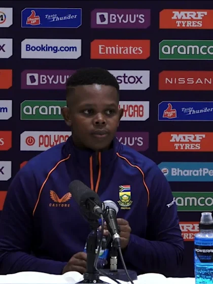10 February - Cape Town - South Africa player Sinalo Jafta post-match press conference