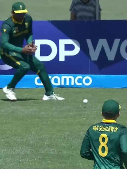 Faisal Khan with a Four vs. South Africa