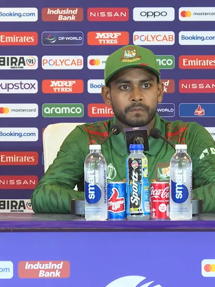 7 October - Dharamsala - Bangladesh player Mehidy Hasan Miraz post-match press conference