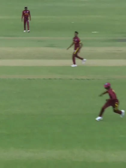 Dylan Thakrar with a Four vs. West Indies