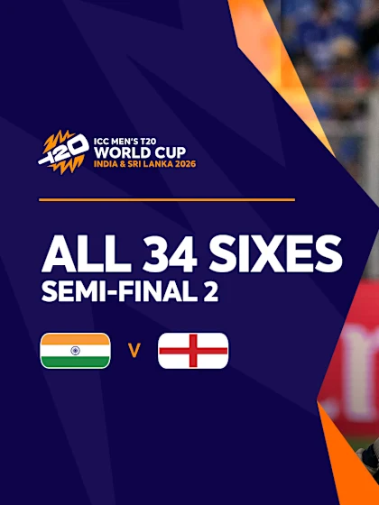 All 34 sixes from India and England's record-breaking semi-final | T20WC 2026