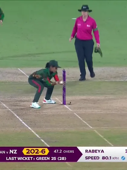 Jess Kerr - Wicket - New Zealand Women vs Bangladesh Women