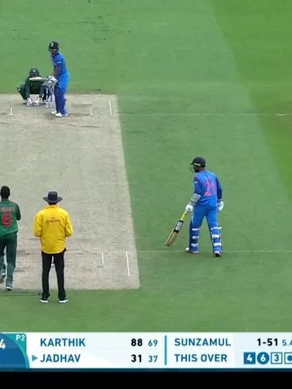 #CT17 Warm-up: India innings wickets