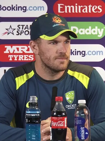 10 July  - Birmingham - Australia Captain Aaron Finch pre-match press conference