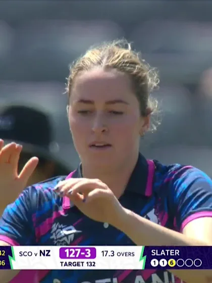 Izzy Sharp - Wicket - New Zealand vs Scotland