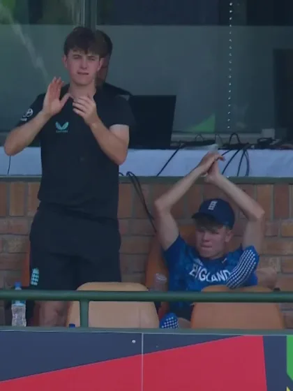 Caleb Falconer with a Four vs. India