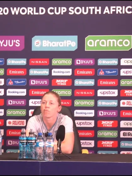 10 February - Paarl - England Captain Heather Knight pre-match press conference