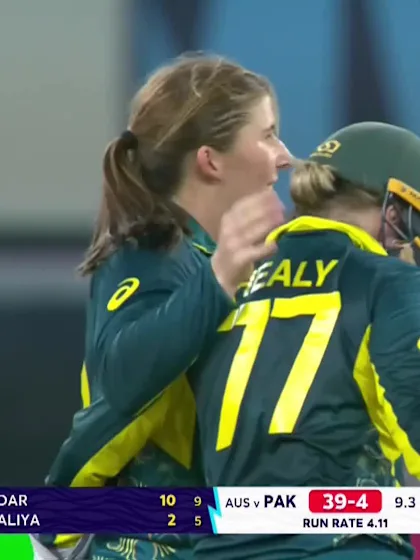 Logo of Nida Dar - Wicket - Australia vs Pakistan