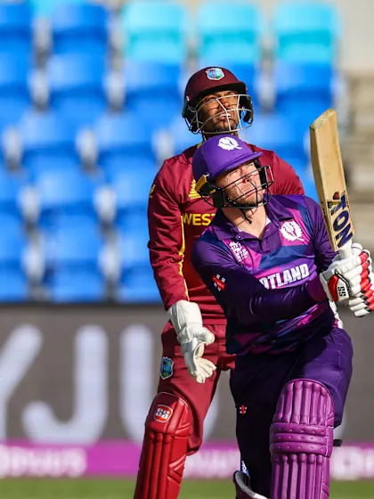 Logo of Six: Richie Berrington launches into the stands for Scotland