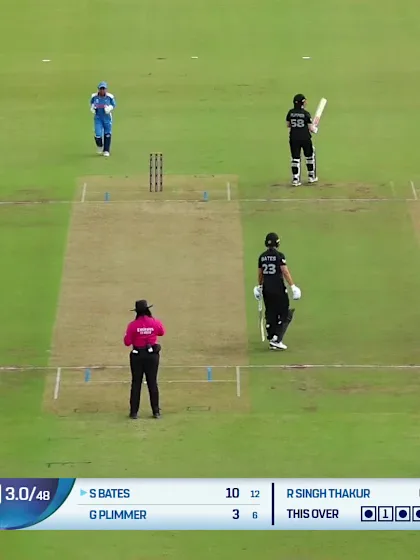 Georgia Plimmer - Wicket - India Women vs New Zealand Women