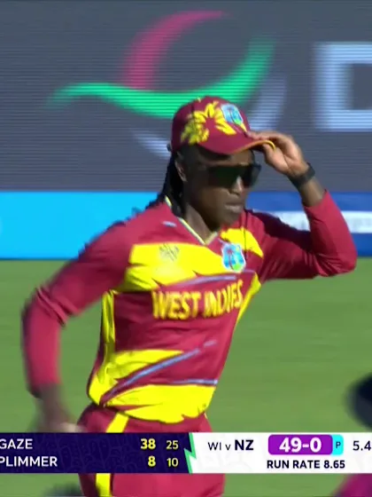 Georgia Plimmer - Wicket - West Indies vs New Zealand