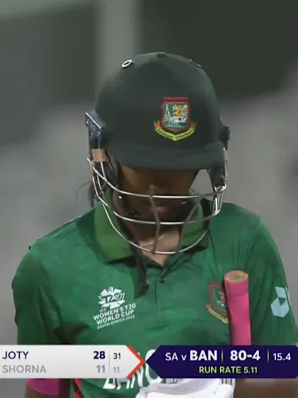 Logo of Shorna Akter - Wicket - South Africa vs Bangladesh