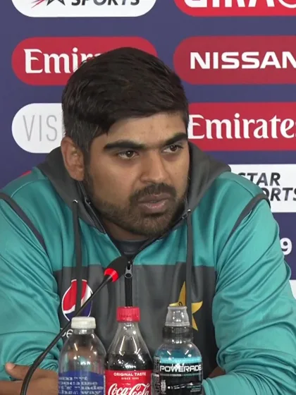 28 June - Leeds - Pakistan player Haris Sohail pre-match press conference