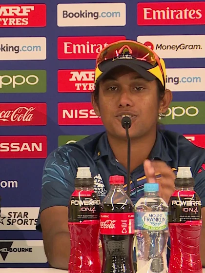 02 March - Melbourne - Sri Lanka player Shashikala Siriwardene and Captain Chamari Athapaththu post-match press conference