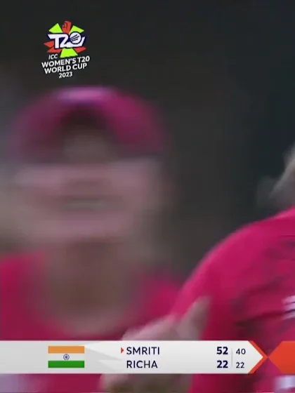 Logo of Wicket-Smriti-Mandhana-England-Women v India-Women ICC T20WC 2023