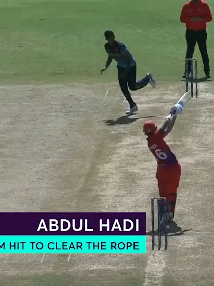 Nissan POTD: Abdul Hadi smashes a six