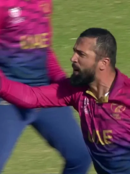 Logo of Gulshan Jha - Wicket - Nepal vs UAE