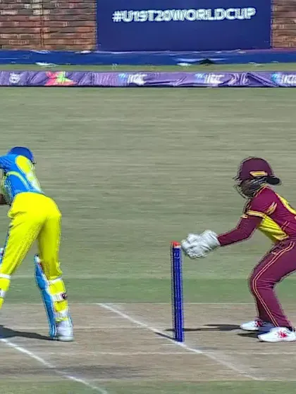 Wicket-Gisele-Ishimwe-West-Indies-U19s-Women v Rwanda-U19s-Women ICC U19W T20WC 2023