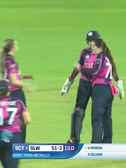 Logo of Hasini Perera - Wicket - Scotland Women vs Sri Lanka Women
