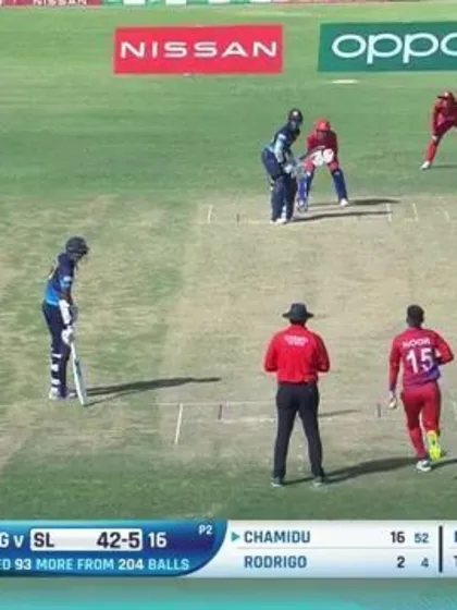 A brilliant direct hit, right on target | SL v AFG | ICC U19 Men’s CWC 2022