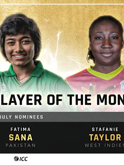 ICC Women's Player of the Month nominations for July