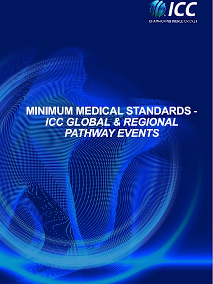 Minimum Medical Standards for Regional Pathway Events