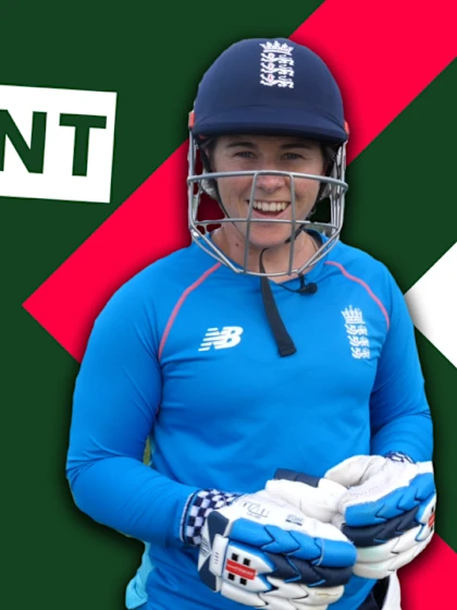 Logo of Behind the scenes at a Tammy Beaumont net session | CWC22