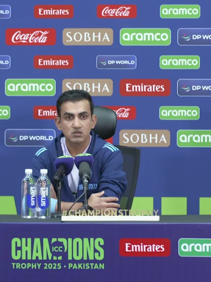 Logo of Gautam Gambhir- India post-match press conference, 4 March '25
