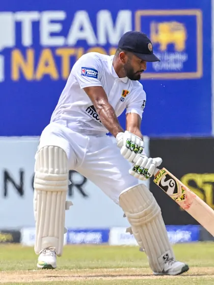 Karunaratne equals Sri Lankan record with second hundred in the series