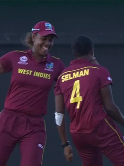 WI v ENG: Windies claim a wicket and dance!