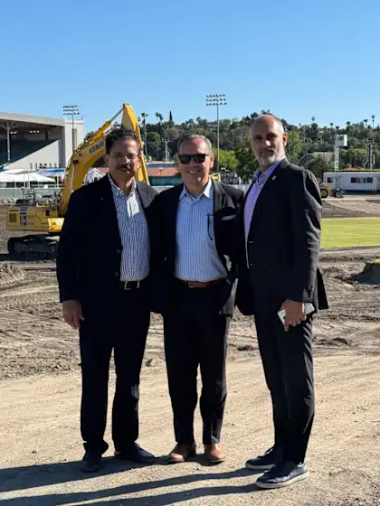 ICC celebrates LA28 stadium construction milestone