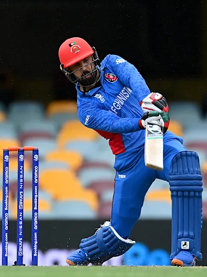 Logo of SIX: Mohammad Nabi with a stunning slog into the stands | T20WC 2022
