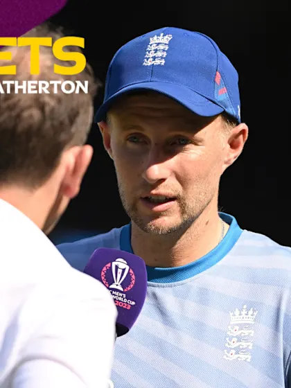 At the nets with England star Joe Root and Michael Atherton | CWC23