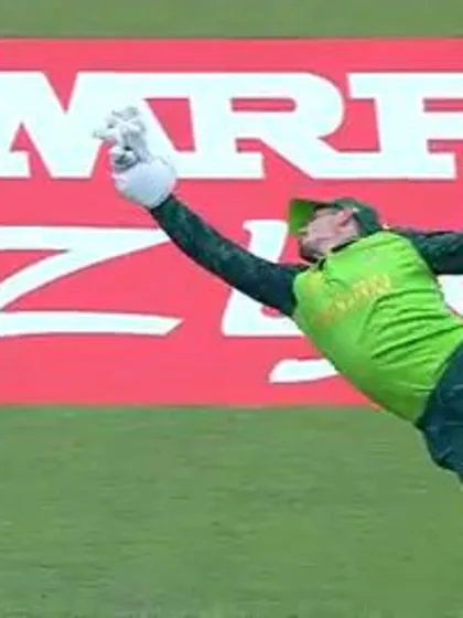 Logo of CWC19: SA v IND - De Kock's brilliant catch to dismiss Kohli