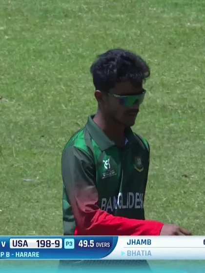 Sahir Bhatia - Wicket - Bangladesh vs USA