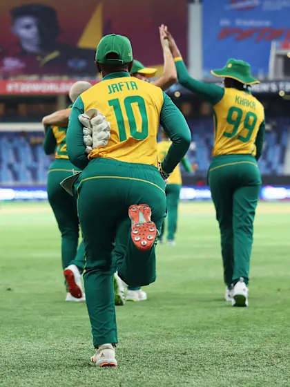 Logo of Mlaba breaks crucial stand | SF 1 | WT20WC 2024
