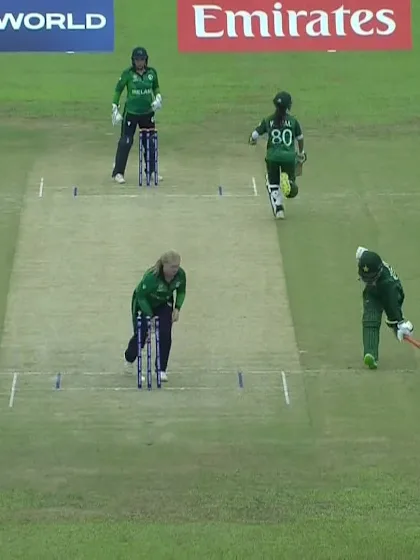 Logo of M Ahmed with a Run vs Ireland Women Under-19