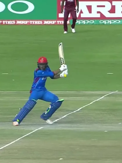 Rahmat Shah's innings against West Indies comes to an end on 68