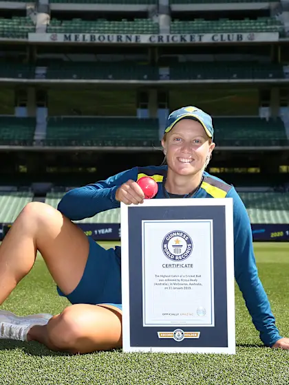 One year to go! Watch Alyssa Healy claim Guinness World Records title