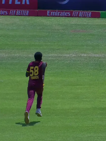 Logo of Supun Waduge with a Four vs. West Indies