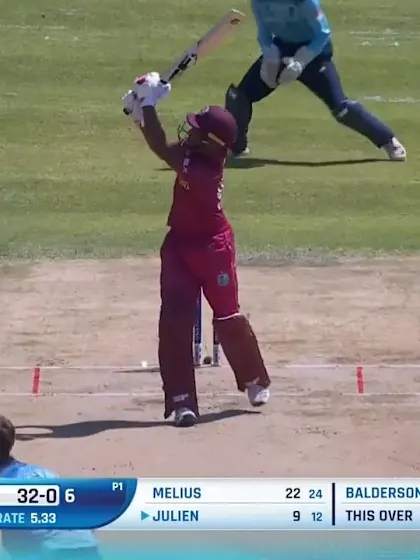 ICC U19 CWC: ENG v WI – Julien flicks Balderson for a stylish six