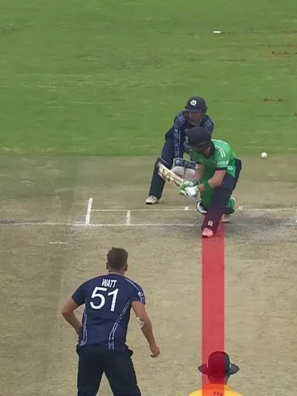 Balbirnie departs for 105 after being trapped lbw