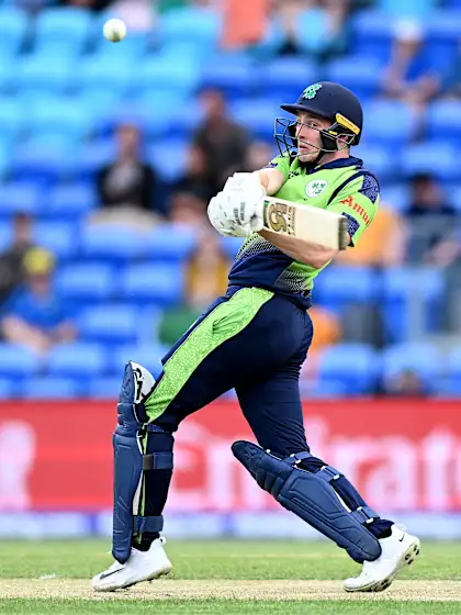 SIX: Lorcan Tucker hits a straight and sweet drive | T20WC 2022