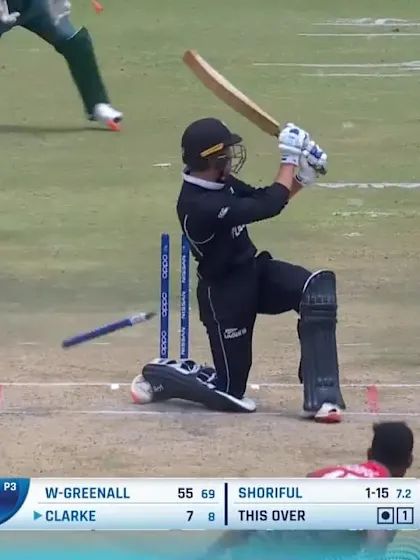 ICC U19 CWC: NZ v BAN – Shoriful's slower ball dismantles Clarke's stumps