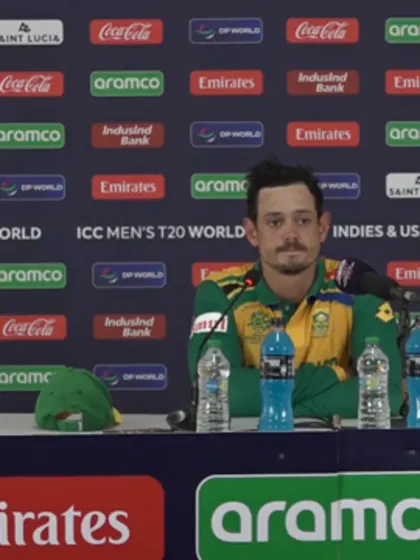 Quinton de Kock (South Africa player) post-match Press Conference - 22nd June 2024