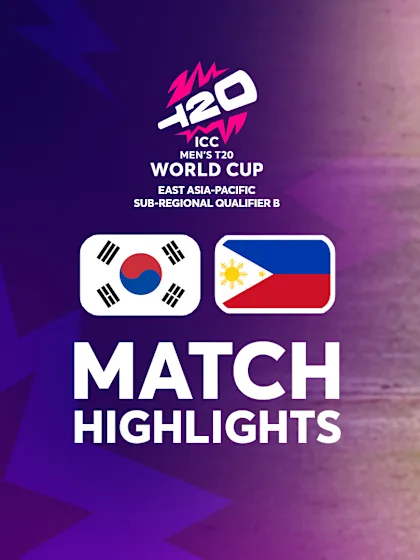 South Korea v Philippines | Match Highlights | Men's T20WC Sub-Regional EAP Qualifier B