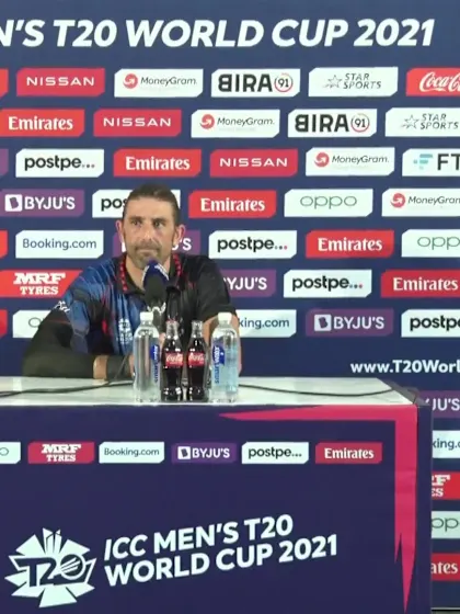 20 October - Abu Dhabi - Namibia's David Wiese post-match press conference
